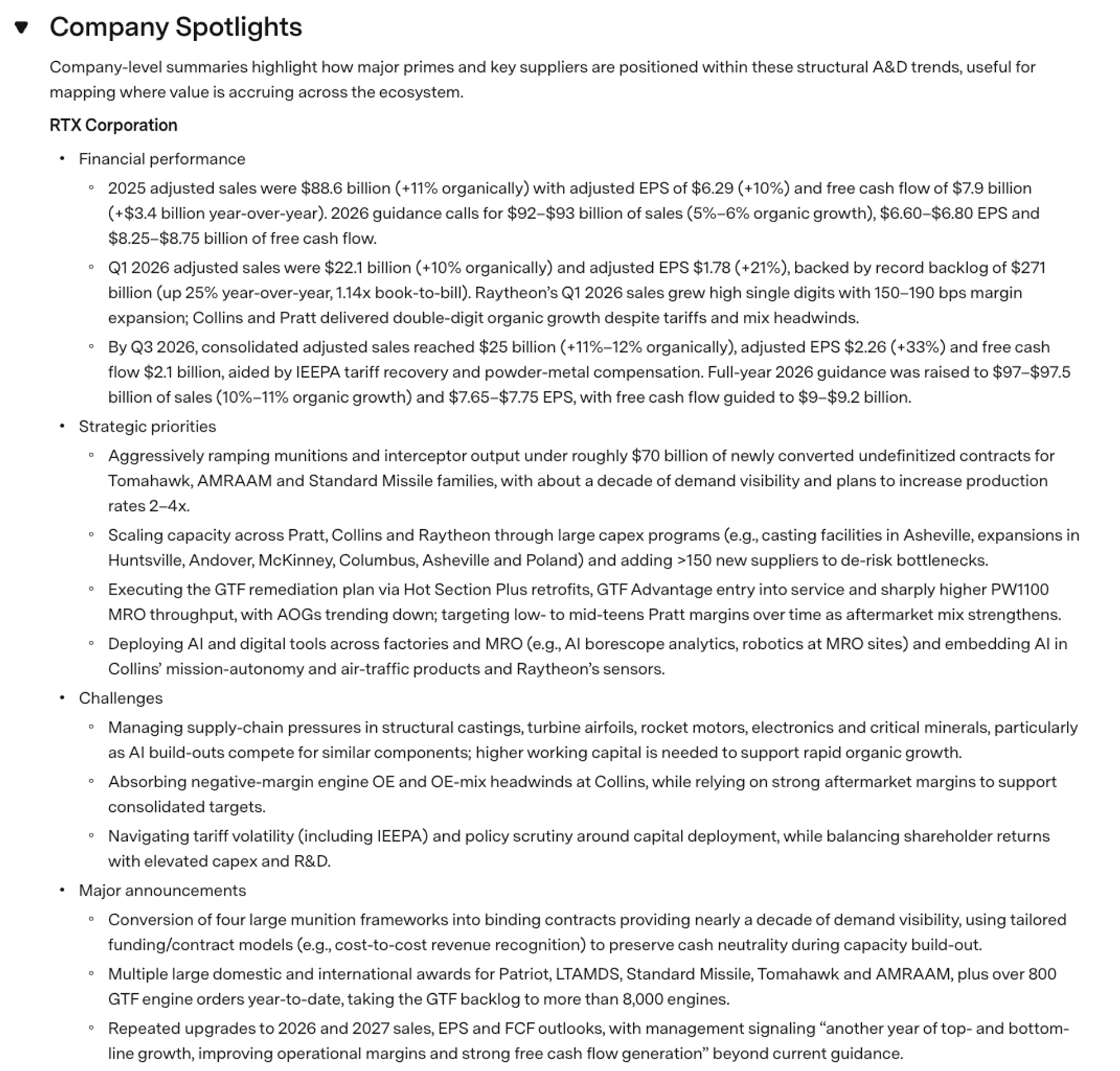 earnings call company spotlights
