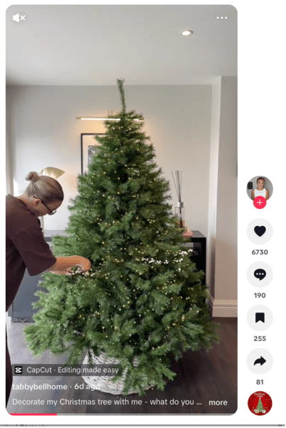 Holiday decorating video reflecting positive consumer sentiment and seasonal trend analysis for Christmas engagement.