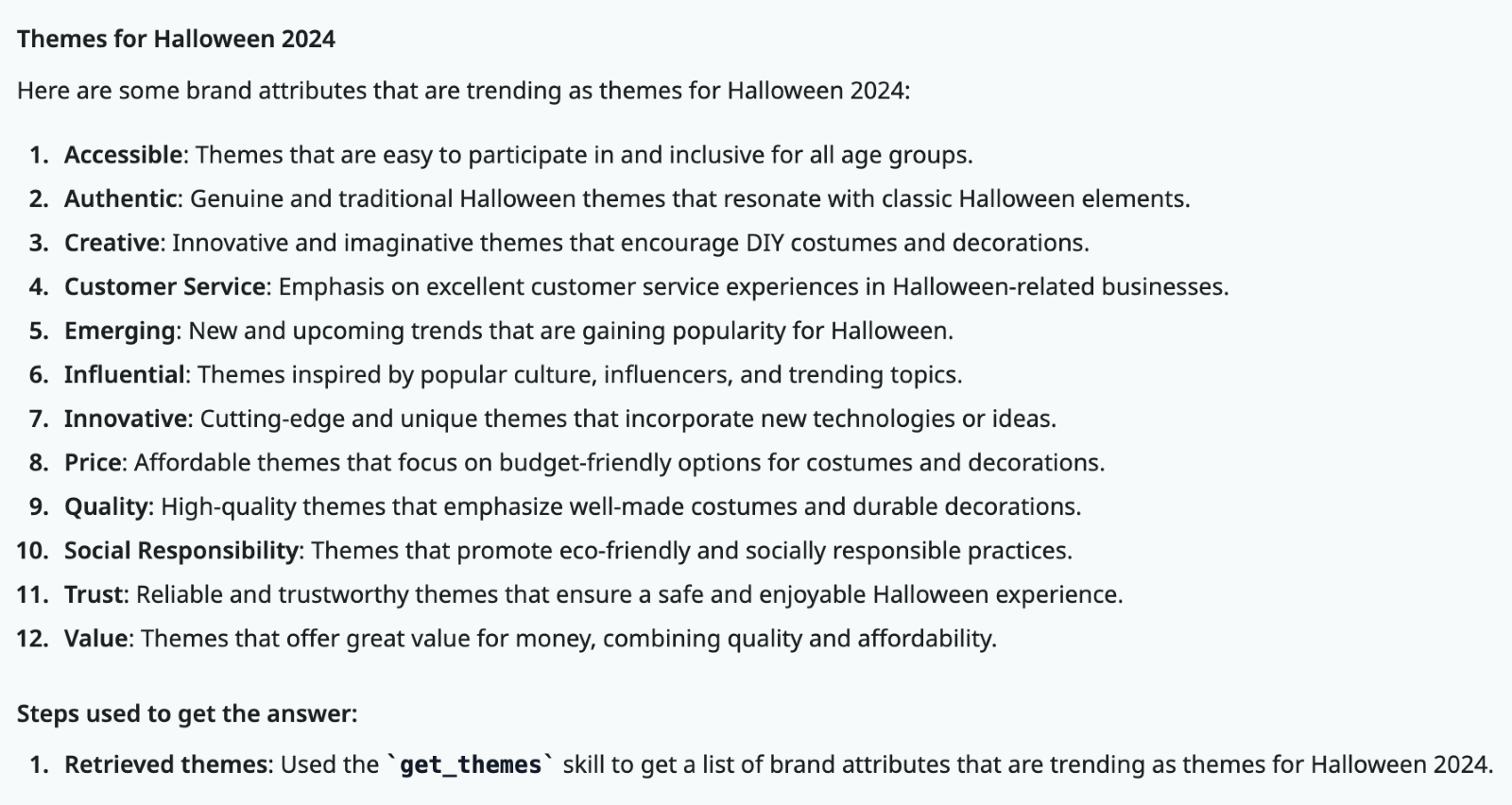 Brand attributes trending as themes for Halloween 2024